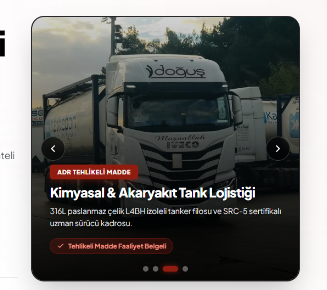 ADR Kimyasal ve Akaryakıt Tank Lojistiği